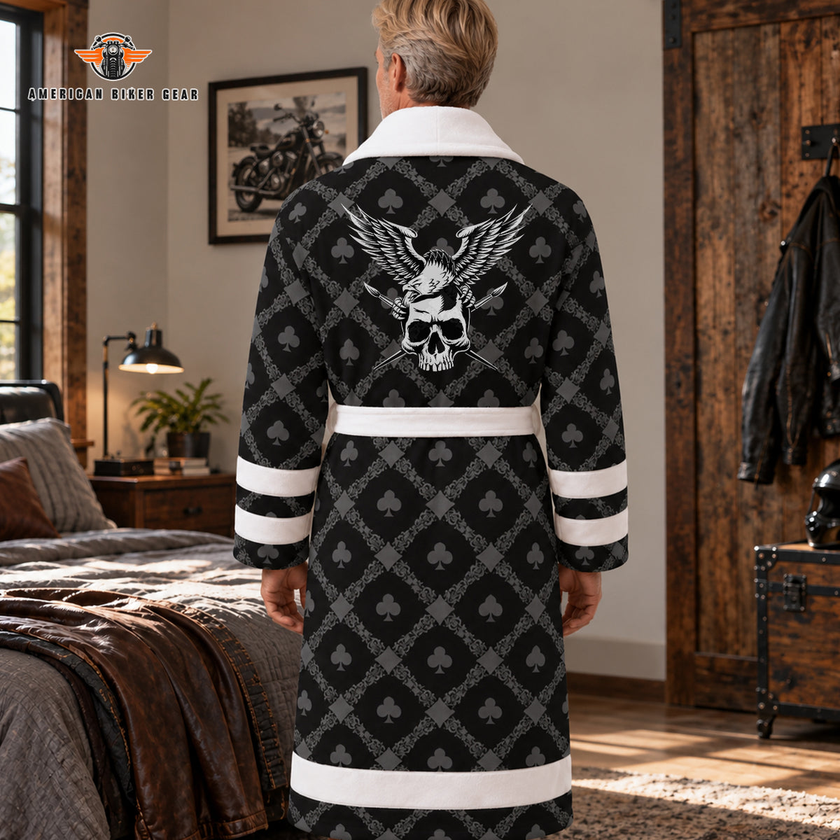 Playing Cards Pattern Personalized Bathrobes TN16