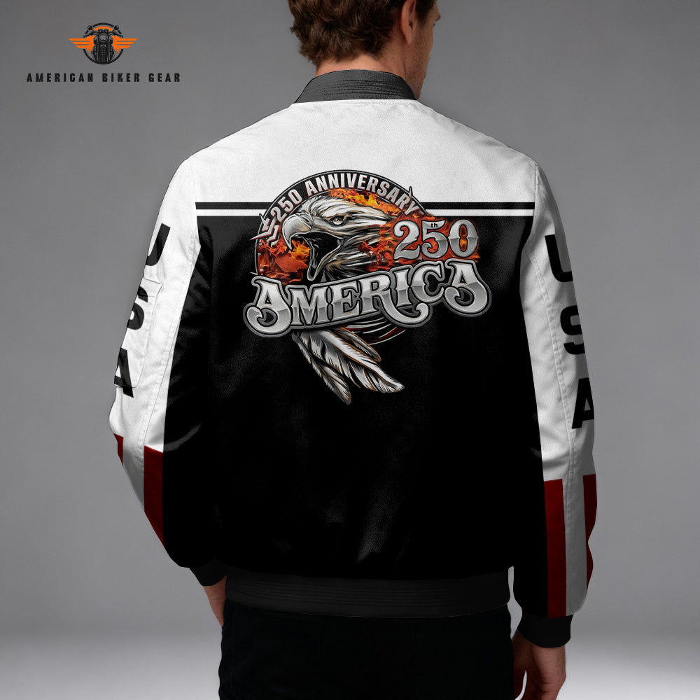 USA 250th Anniversary Personalized Classic Bomber Jacket TN01