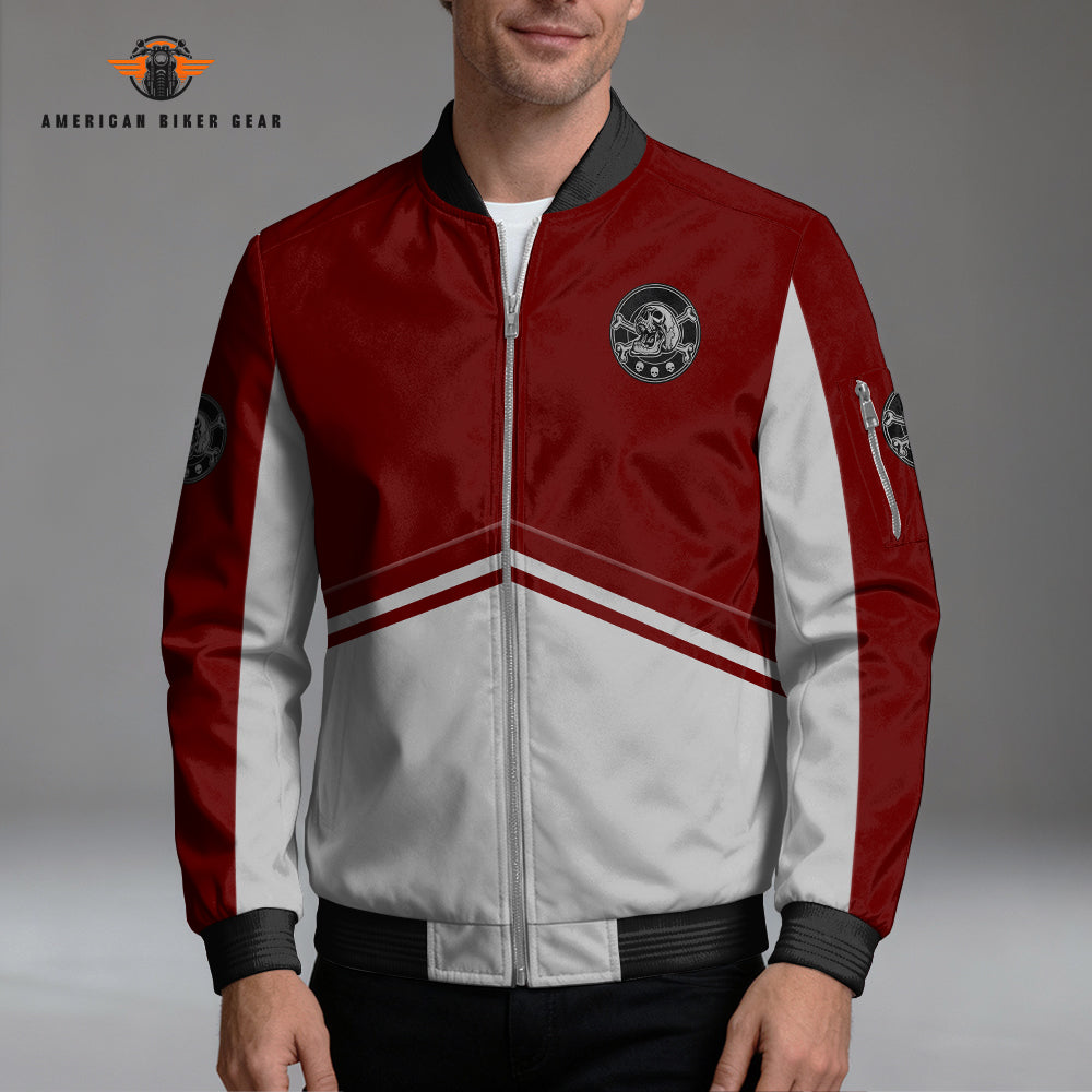 Biker Personalized Classic Bomber Jacket TN07