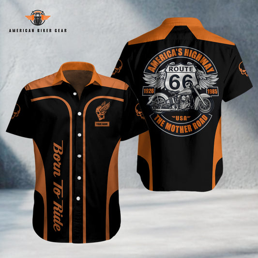 The Mother Road Personalized Button Shirt TN03
