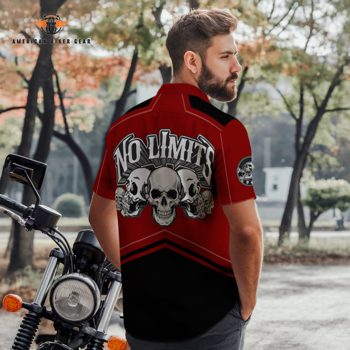 Biker Personalized Button Shirt GT08