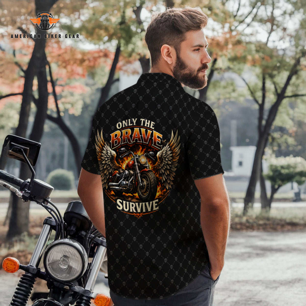 Biker Personalized Button Shirt TN13