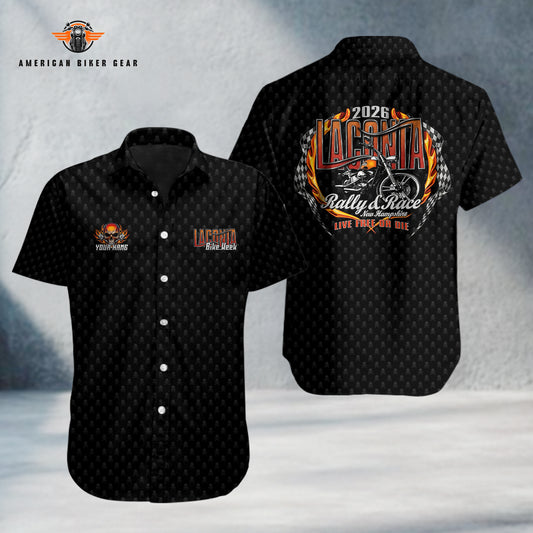 Laconia Biker Personalized Button Shirt TN18