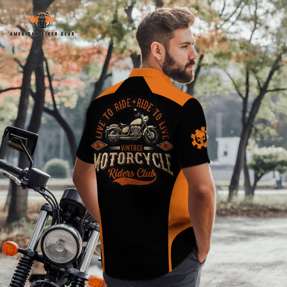 Biker Personalized Button Shirt TN22
