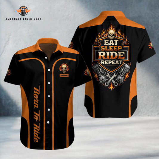 Biker Personalized Button Shirt TN23