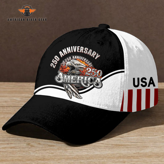 Biker USA 250th Anniversary Personalized Classic Cap TN05