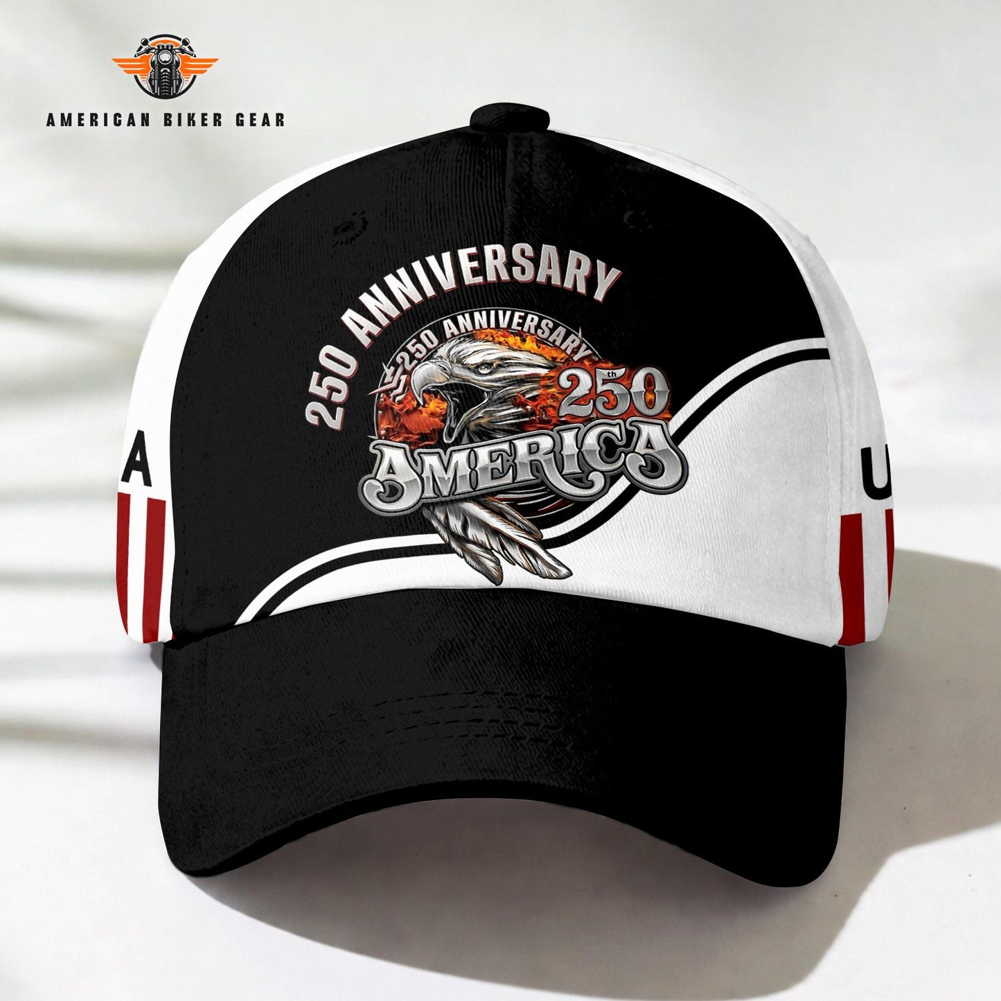 Biker USA 250th Anniversary Personalized Classic Cap TN05