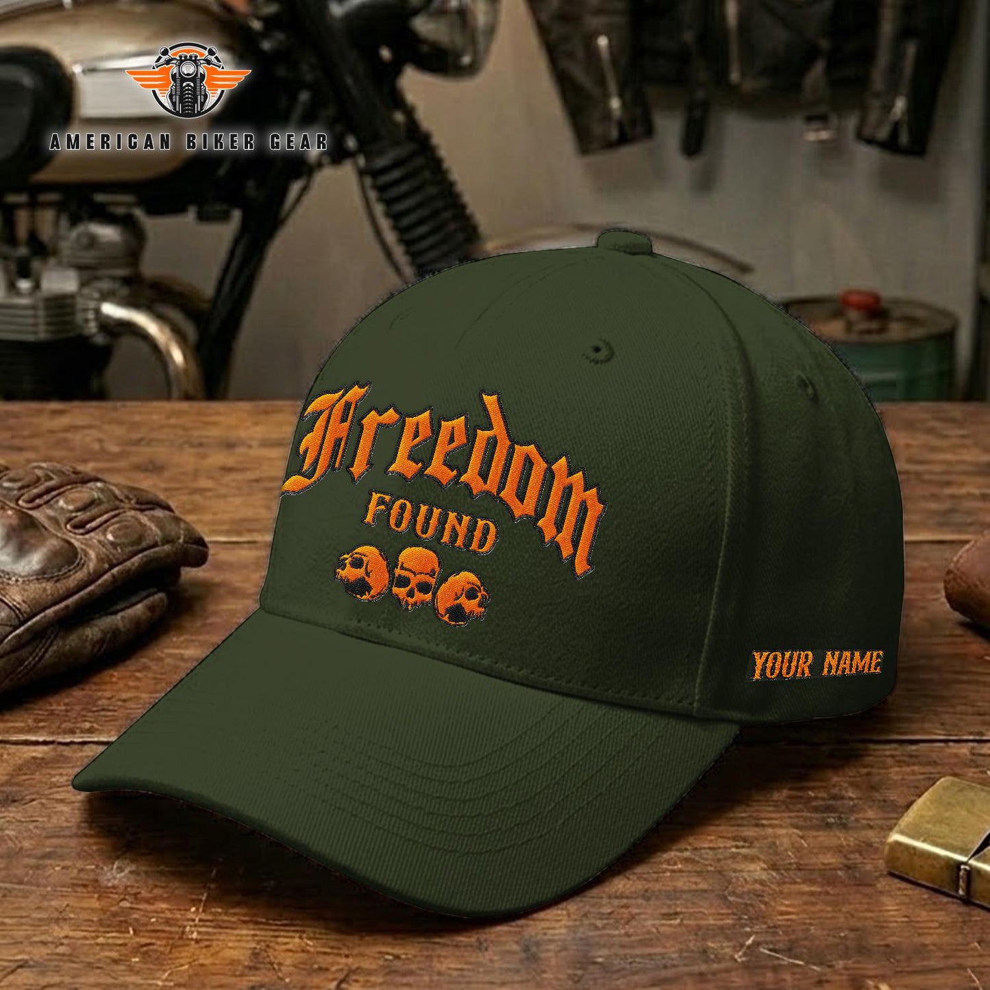 Biker Personalized Embroidery Cap TN06