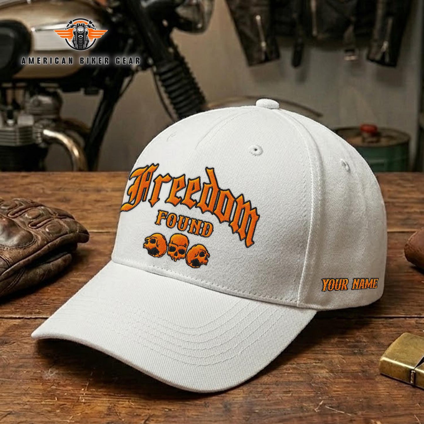 Biker Personalized Embroidery Cap TN06