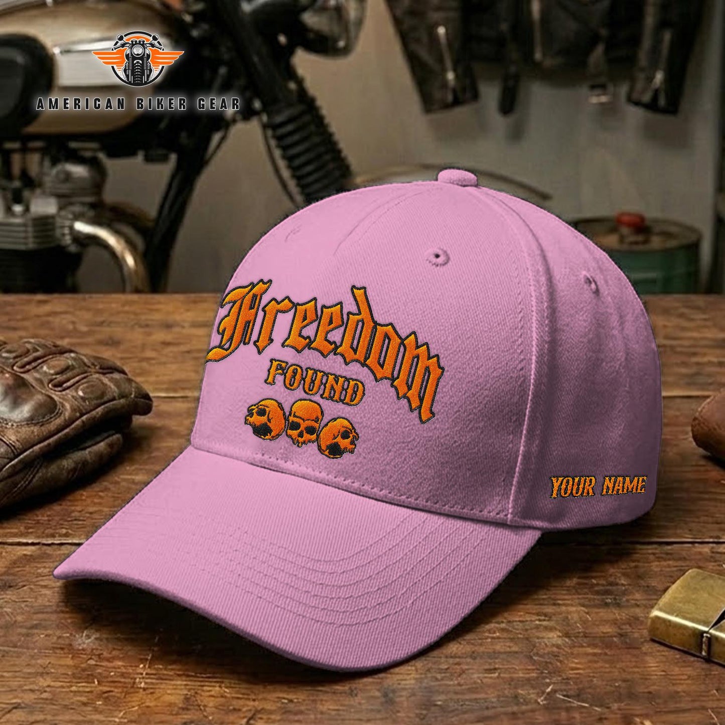 Biker Personalized Embroidery Cap TN06