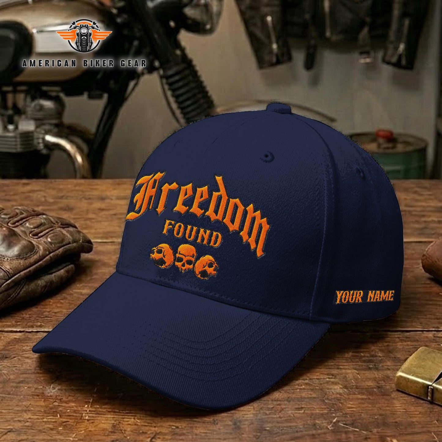 Biker Personalized Embroidery Cap TN06