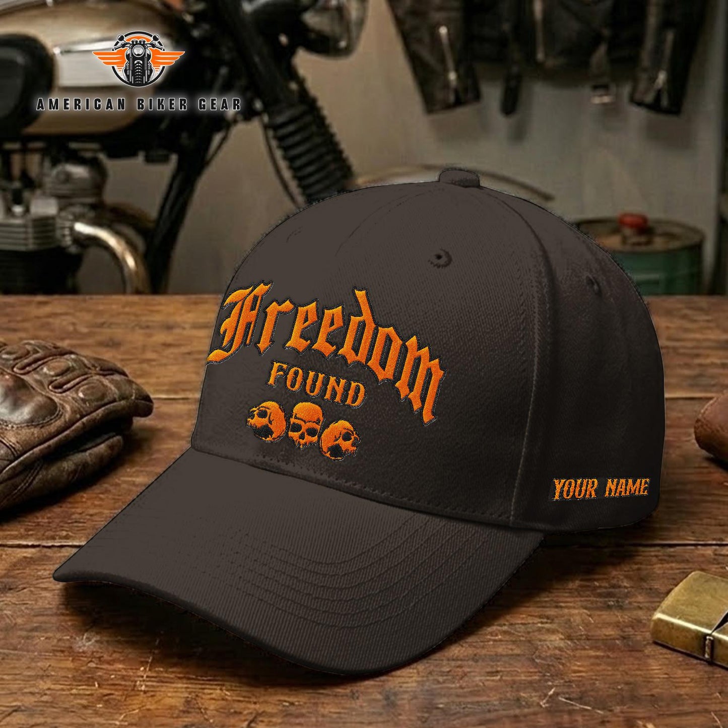 Biker Personalized Embroidery Cap TN06