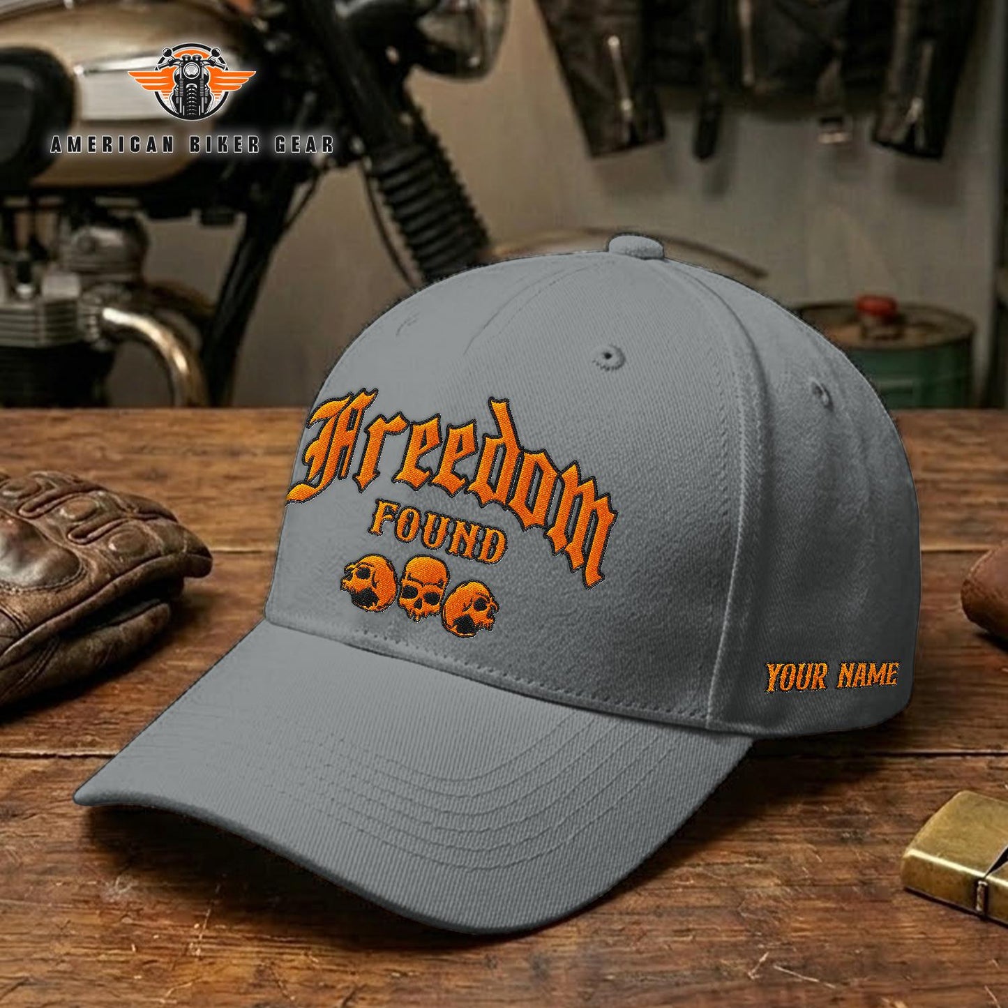 Biker Personalized Embroidery Cap TN06