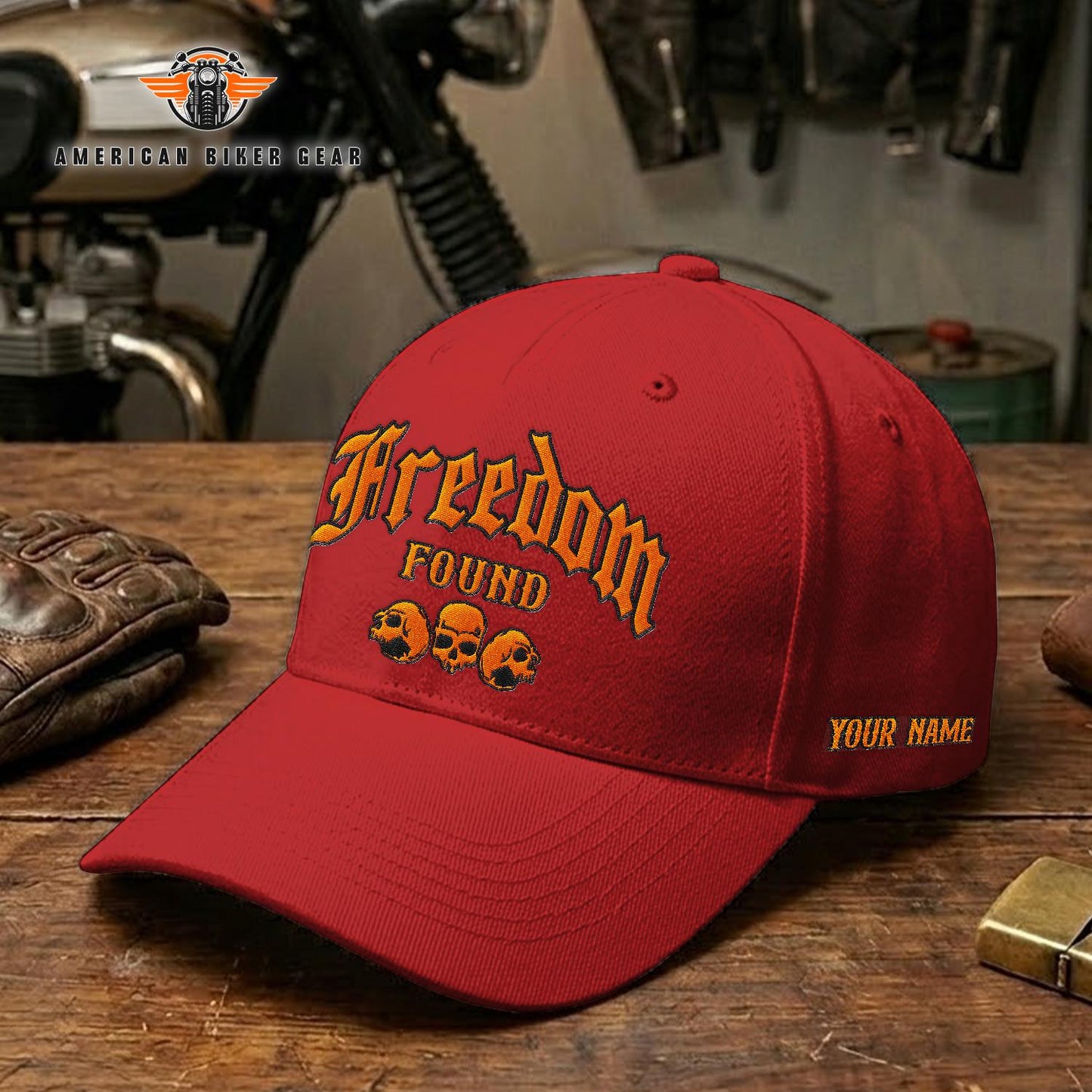 Biker Personalized Embroidery Cap TN06