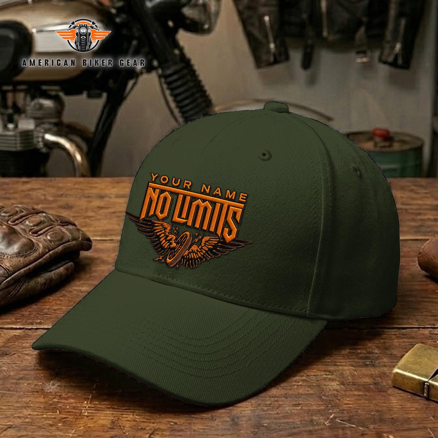 Biker Personalized Embroidery Cap TN18