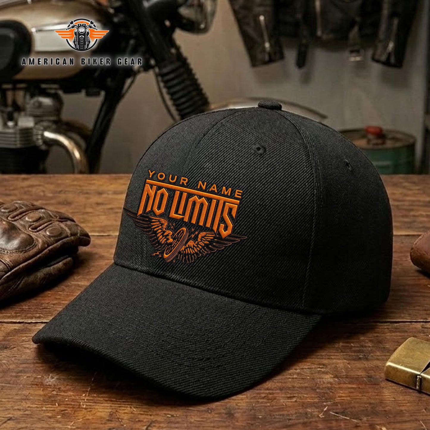 Biker Personalized Embroidery Cap TN18