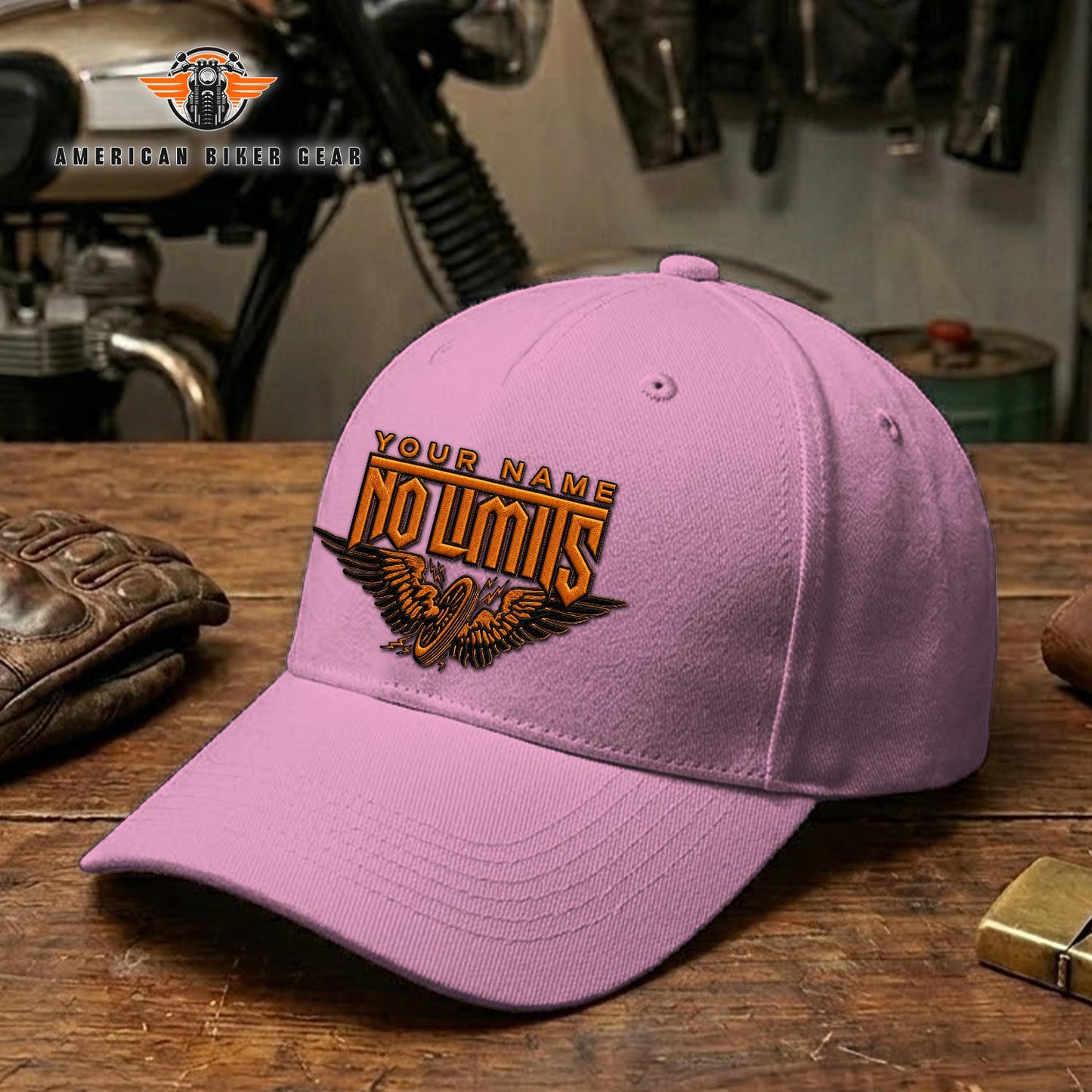Biker Personalized Embroidery Cap TN18