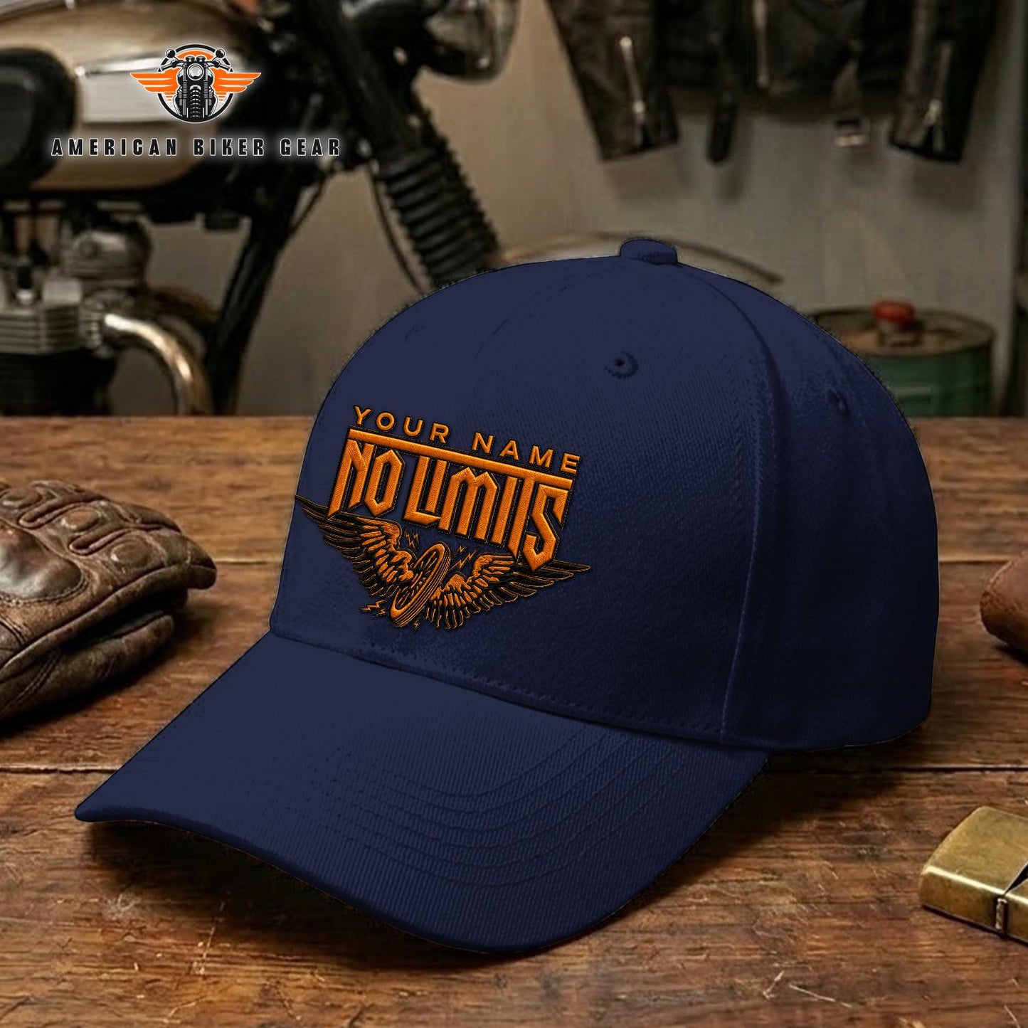Biker Personalized Embroidery Cap TN18