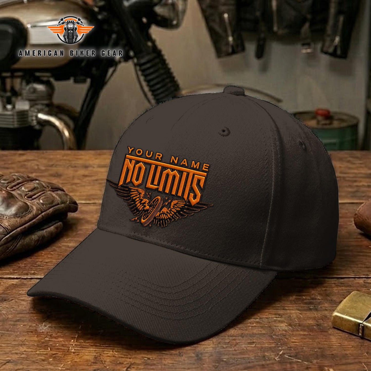 Biker Personalized Embroidery Cap TN18