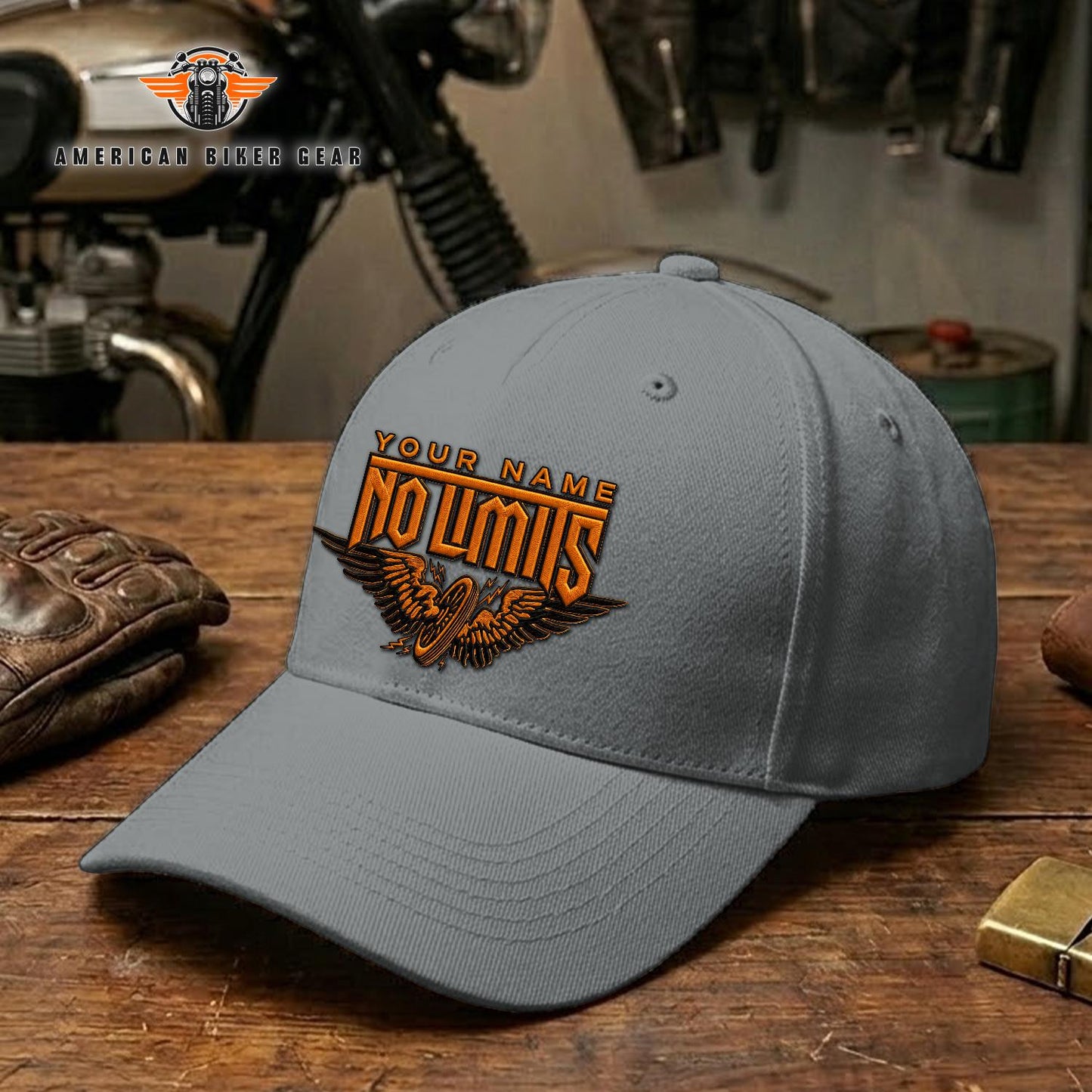 Biker Personalized Embroidery Cap TN18