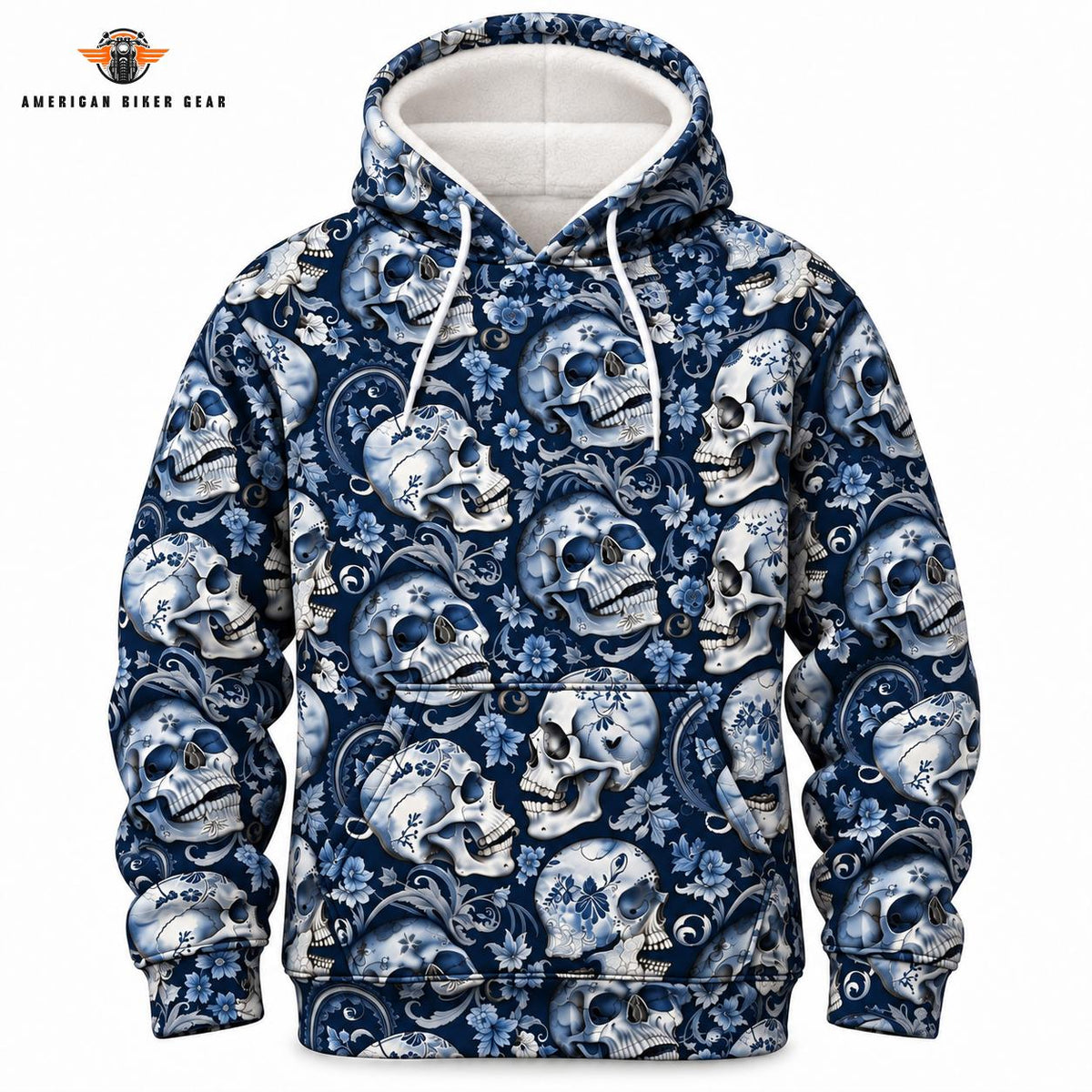 Sugar Skull Floral Heavy Blend Hooded Sweatshirt TN06