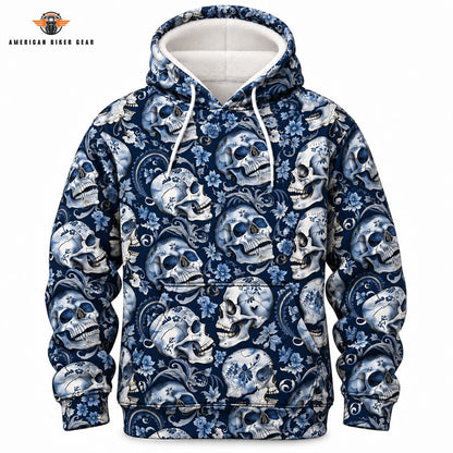 Sugar Skull Floral Heavy Blend Hooded Sweatshirt TN06