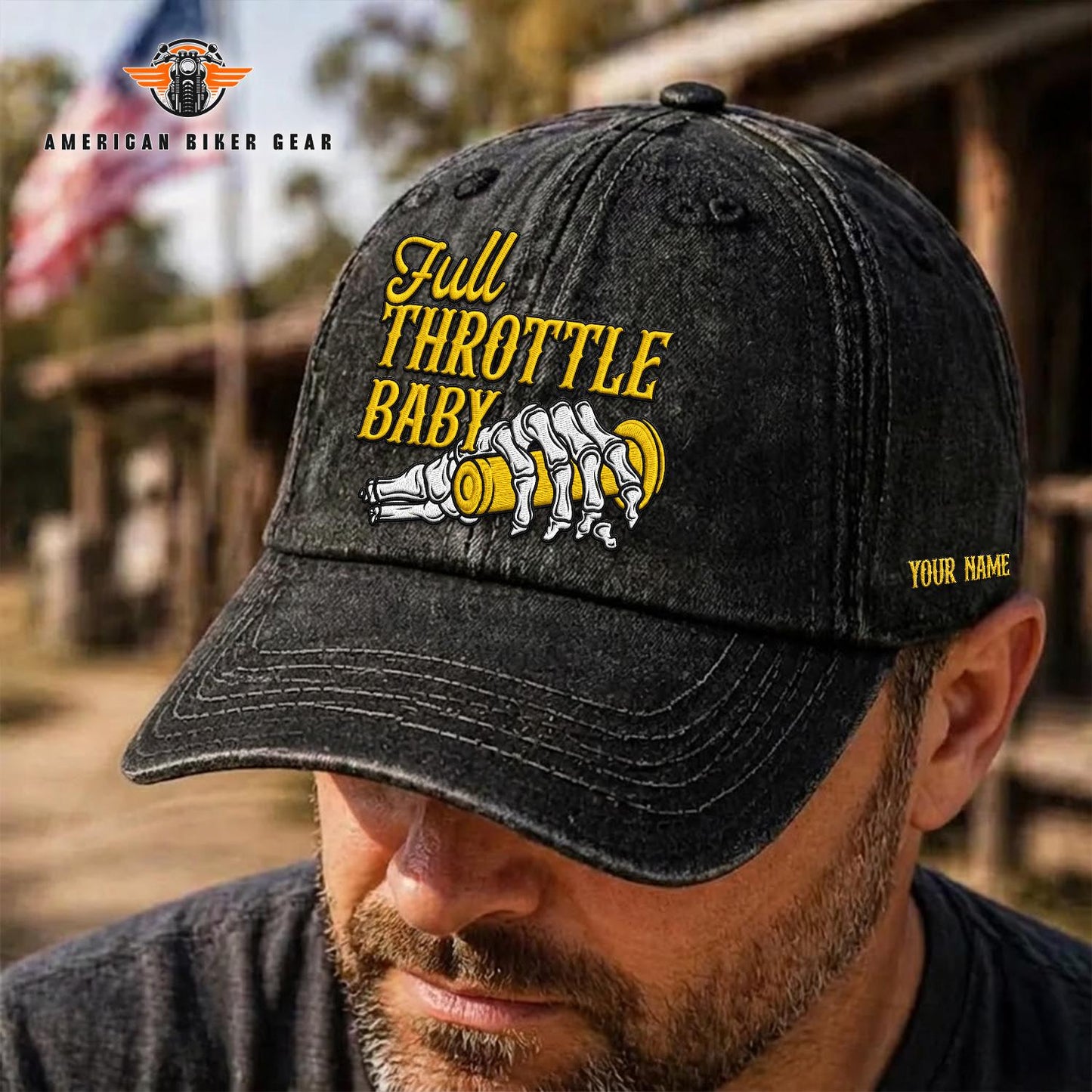 Biker Personalized Embroidery Baseball Cap TN07