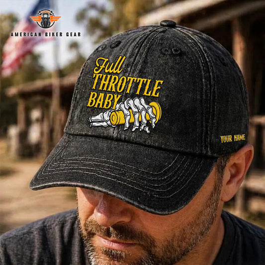 Biker Personalized Embroidery Baseball Cap TN07