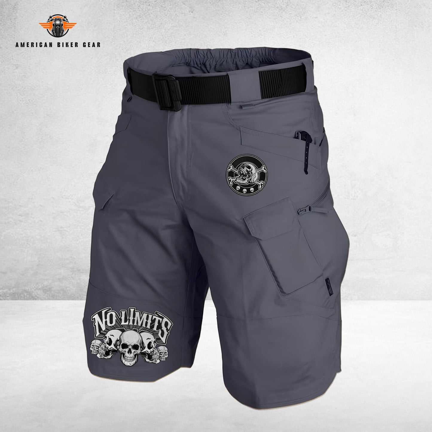 Biker Personalized Front Pockets Tactical Shorts (Belt Not Included) TN08