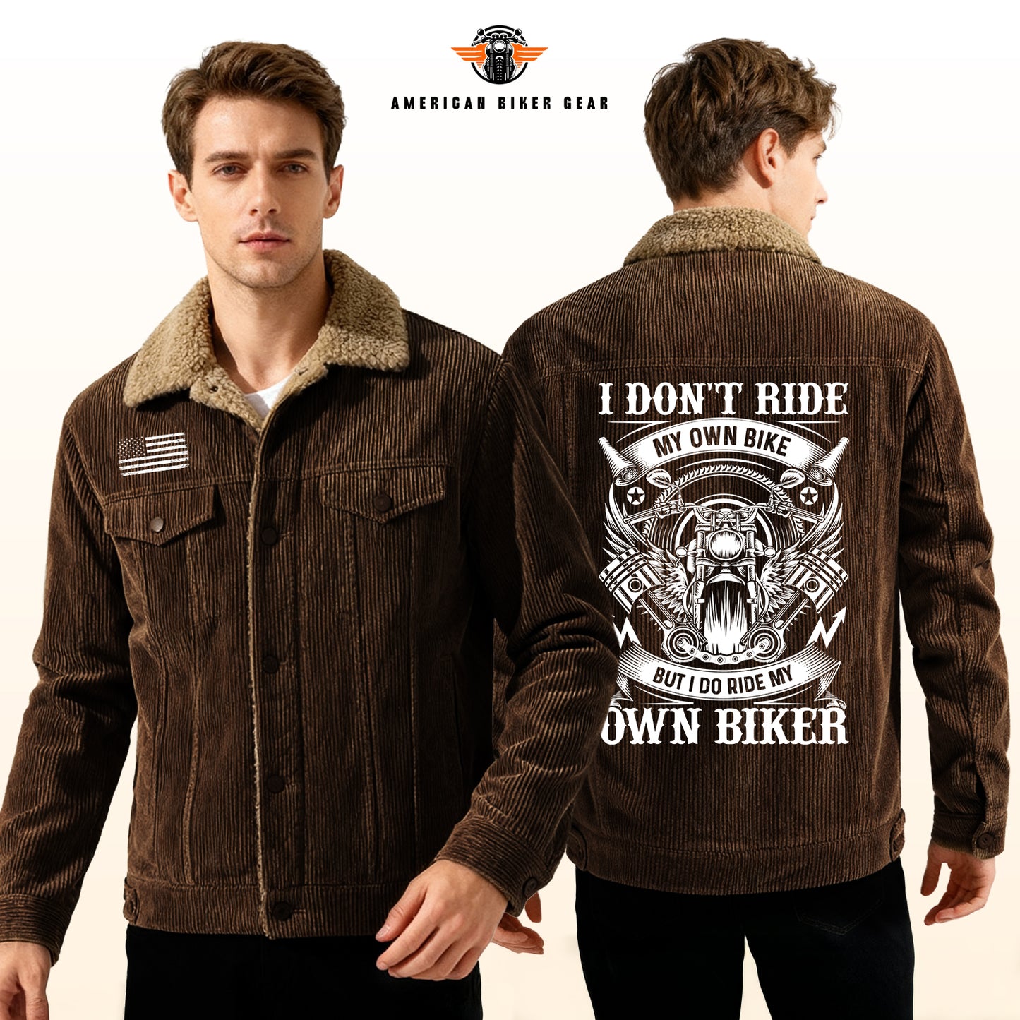 I Do Ride My Own Biker Racing Cargo Fleece Jacket TP02