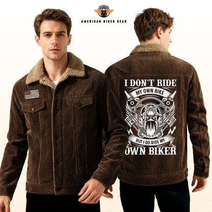 I Do Ride My Own Biker Racing Cargo Fleece Jacket TP02