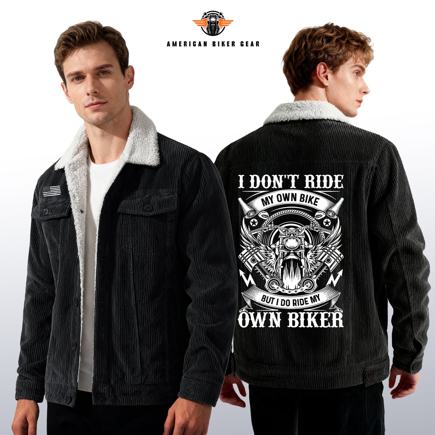 I Do Ride My Own Biker Racing Cargo Fleece Jacket TP02
