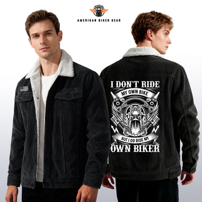 I Do Ride My Own Biker Racing Cargo Fleece Jacket TP02