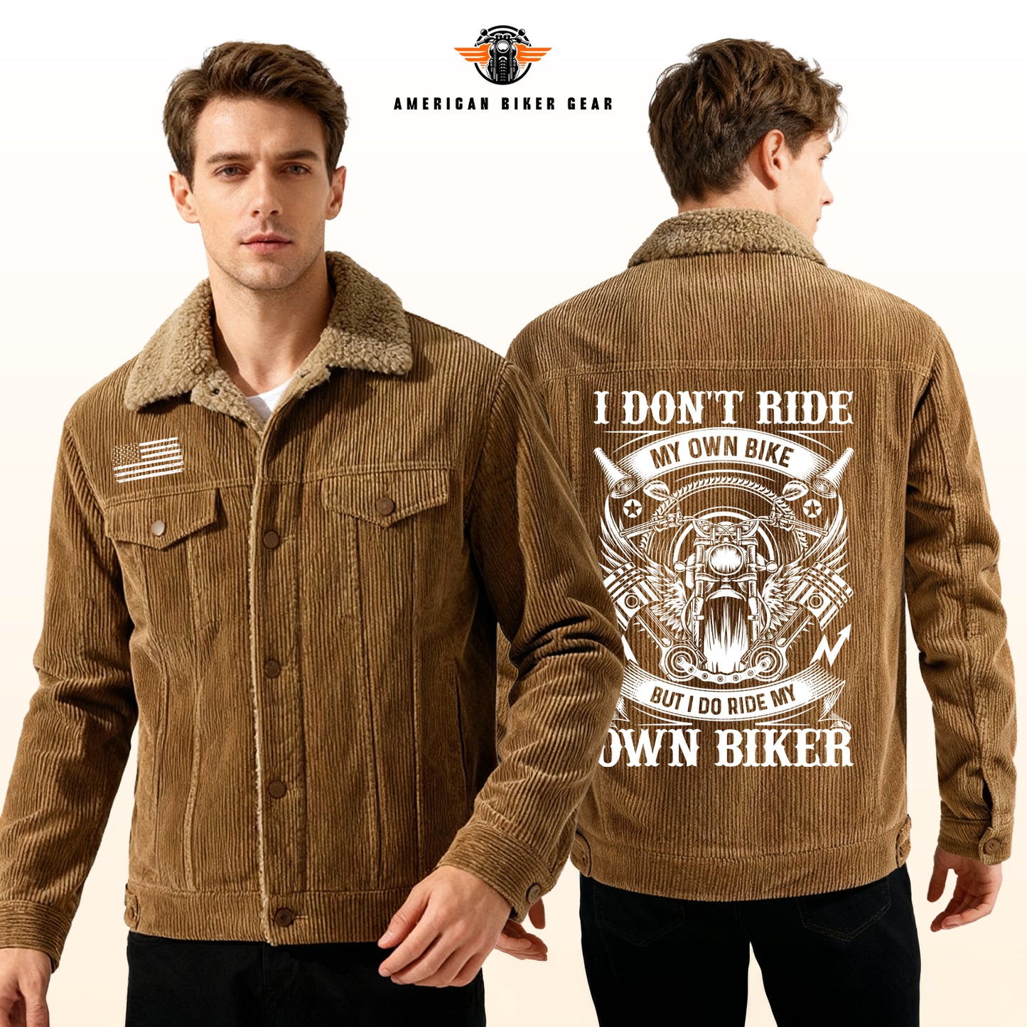 I Do Ride My Own Biker Racing Cargo Fleece Jacket TP02