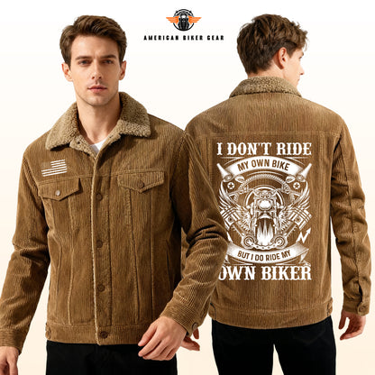 I Do Ride My Own Biker Racing Cargo Fleece Jacket TP02