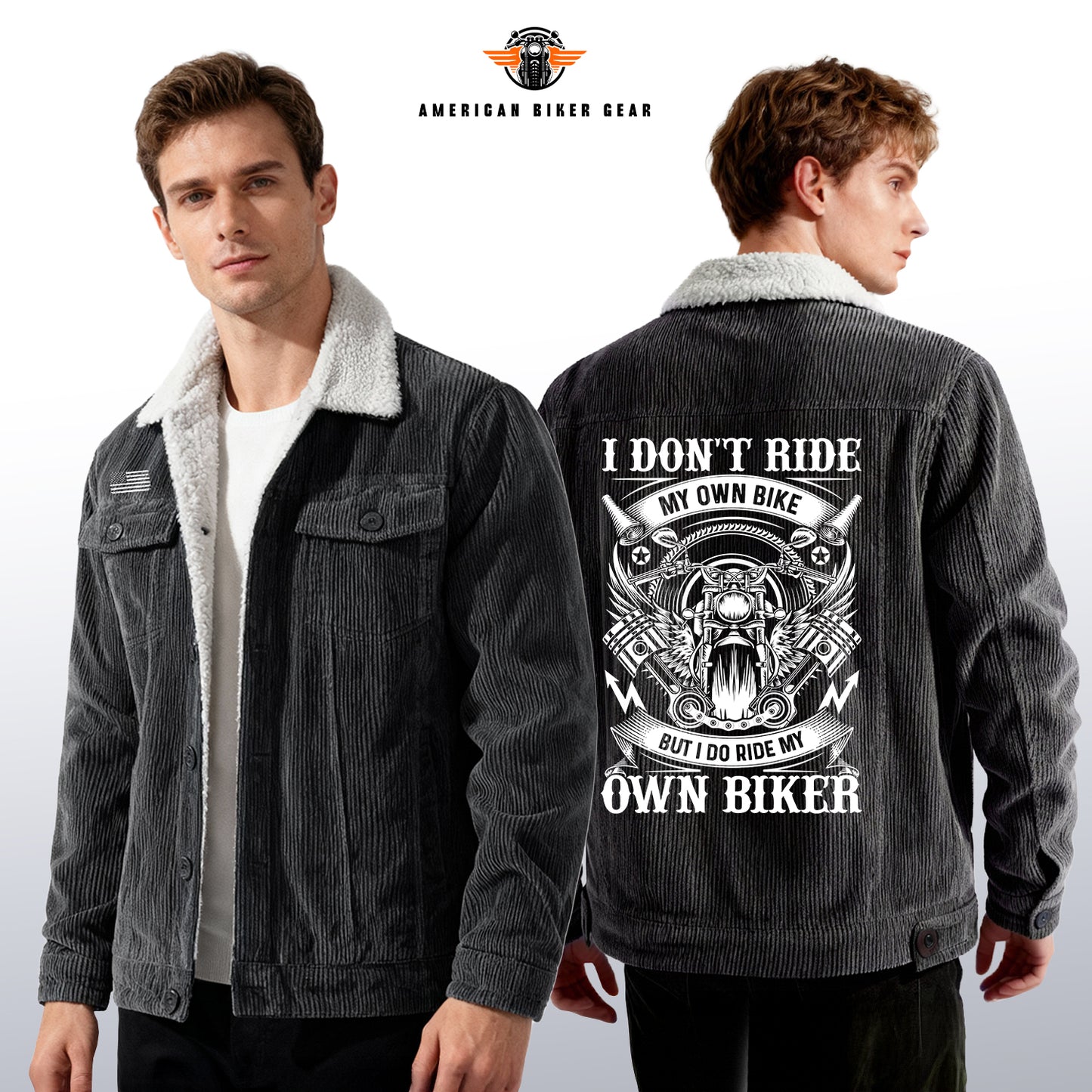 I Do Ride My Own Biker Racing Cargo Fleece Jacket TP02