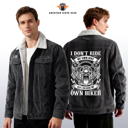 I Do Ride My Own Biker Racing Cargo Fleece Jacket TP02