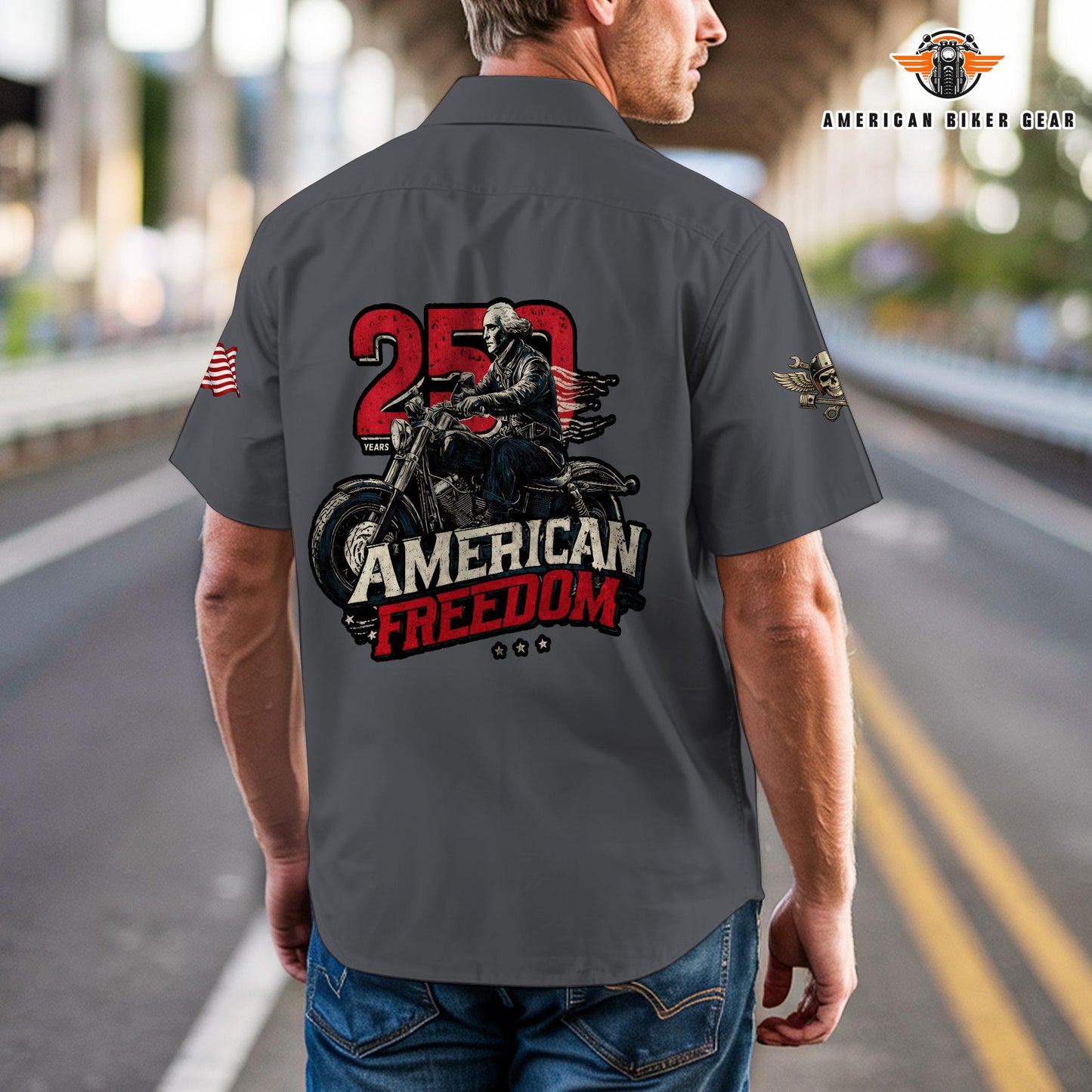 Biker Personalized Short Sleeve Cargo Shirt TP01