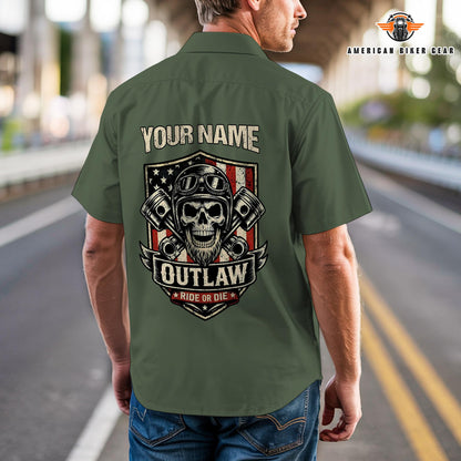 Biker Personalized Short Sleeve Cargo Shirt TP02