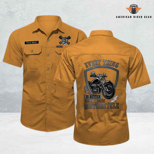 Laconia Biker Personalized Men’s Short Sleeve Cargo Shirt TP12