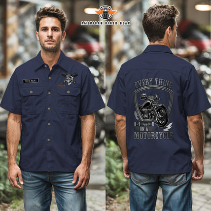 Laconia Biker Personalized Men’s Short Sleeve Cargo Shirt TP12