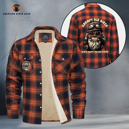 Grumpy Old Biker Fleece Flannel TP06