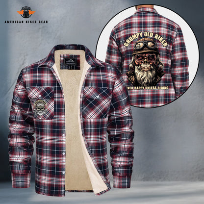 Grumpy Old Biker Fleece Flannel TP06