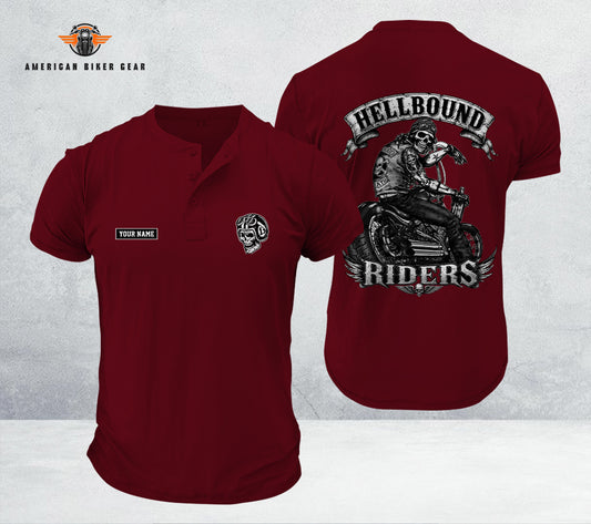 Biker Personalized Henley Shirt TP21