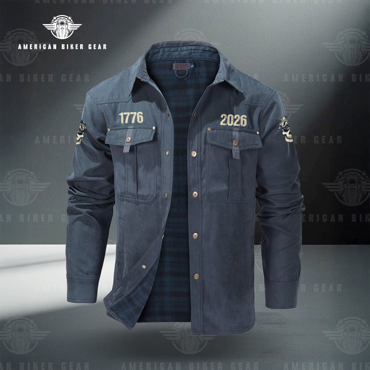 USA 250th Anniversary Personalized Line Flannel Jacket TP09