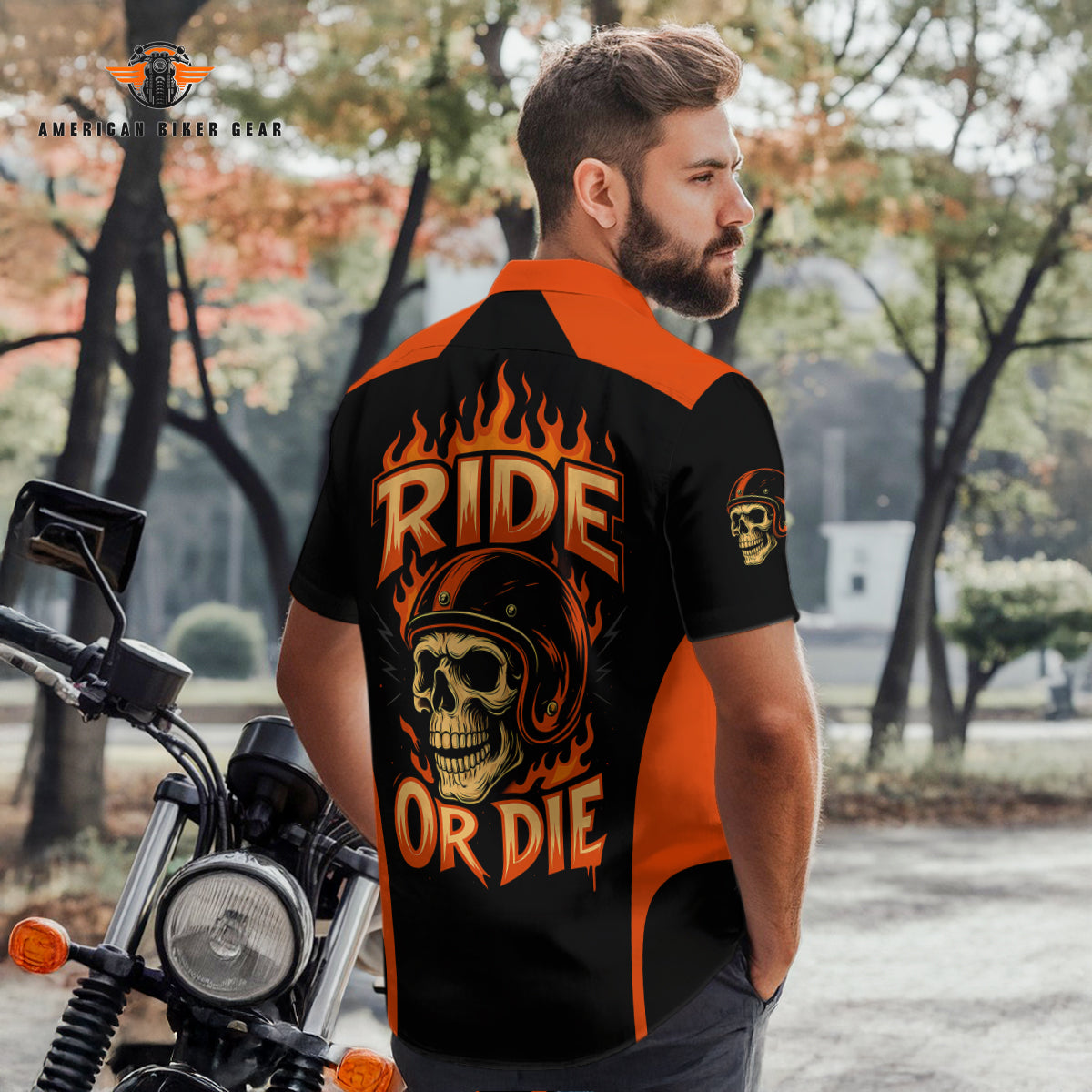 Ride Or Die Personalized Button Shirt TP04