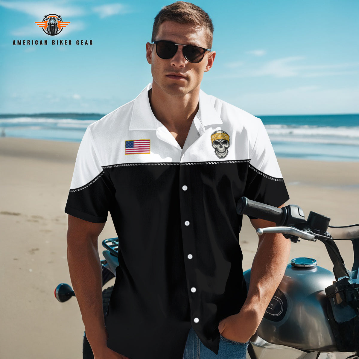 Biker Personalized Button Shirt GT10