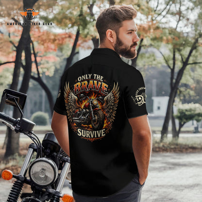 Biker Personalized Button Shirt TP14