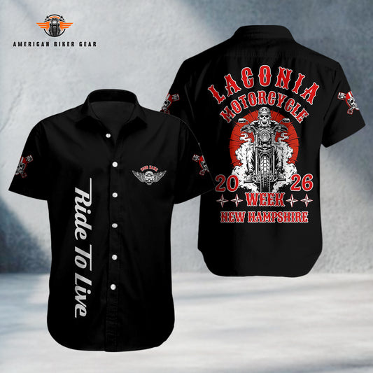 Laconia Biker Personalized Button Shirt TP15