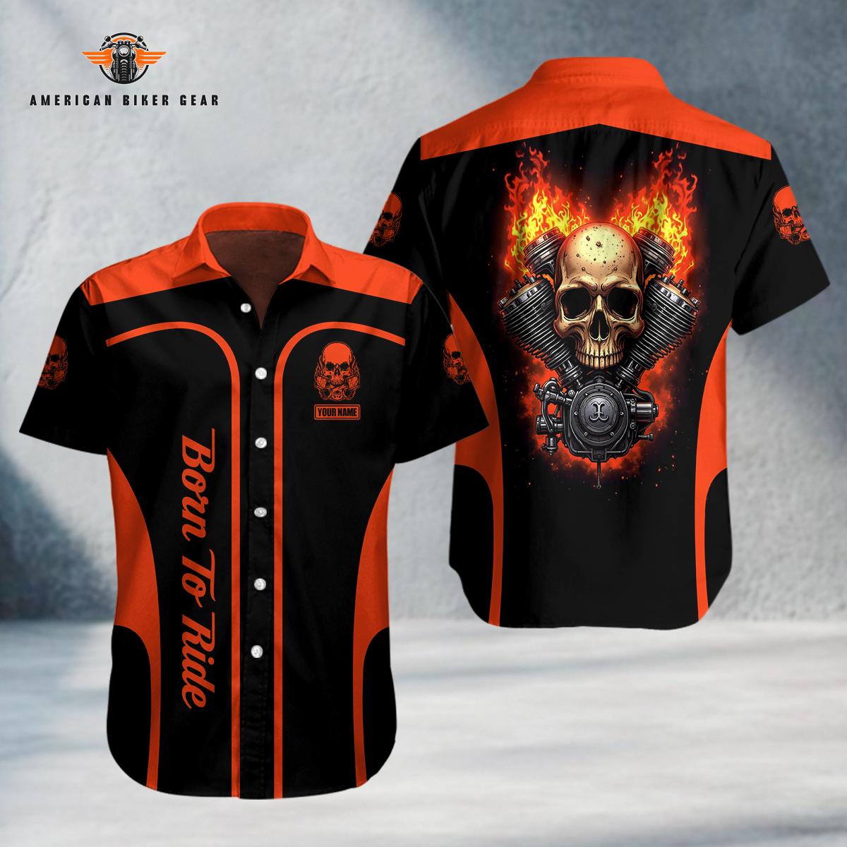 Biker Personalized Button Shirt TP20